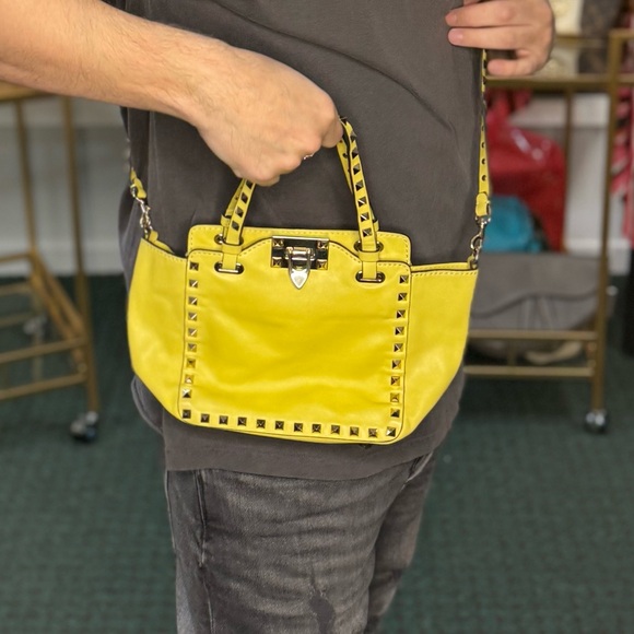 Handbags - Valentino Yellow Mini Two Way